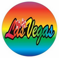 Las Vegas w/ Dice Photo Hand Mirror (2.5" Diameter)